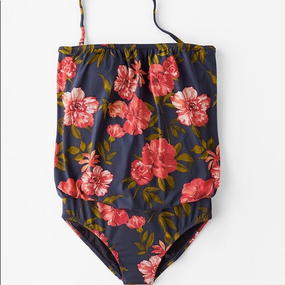 blouson swimsuit with shorts